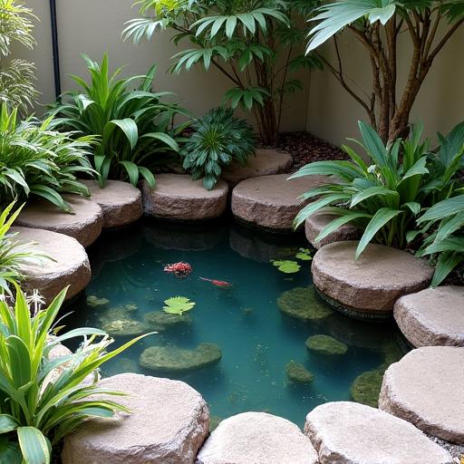 Bassin compact pour patio urbain